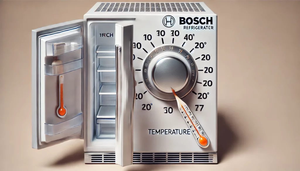 bosch koelkast temperatuur instellen draaiknop