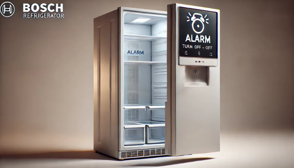 bosch koelkast alarm uitschakelen
