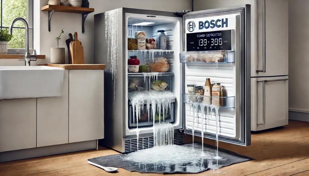 combi koelkast vriezer ontdooien bosch