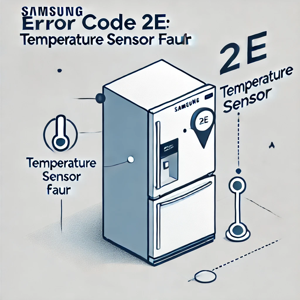 Samsung koelkast foutcode 2E: Temperatuursensor fout